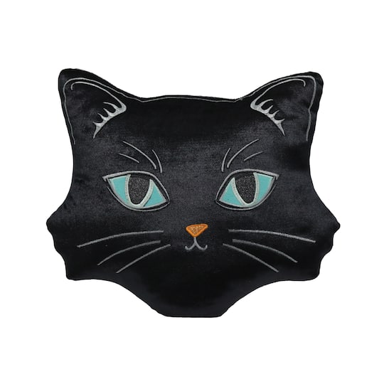 Black Cat Halloween Throw Pillow by Ashland&#xAE;